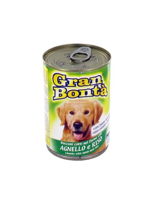 Vlažna hrana za pse Monge Gran Bonta jagnjetina i pirinač 400gr